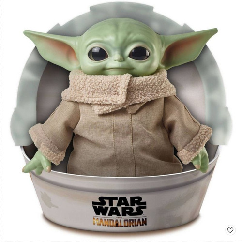 Baby Yoda Mandalorian Peluche Grogu De Mattel Star Wars 28cm