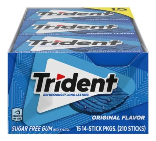 Trident Chicles Caja De 15ud En Varios Sabores