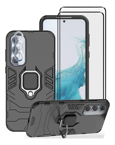 Funda Para Galaxy A35 5g Uso Rudo + 2 Micas + 2 Lentes