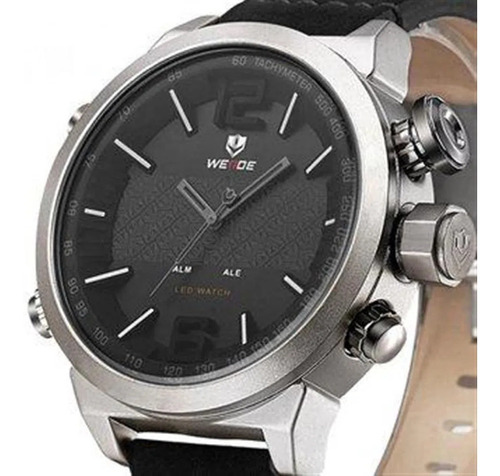 Reloj Weide 6101 3c Acero Inoxidable Black Gray
