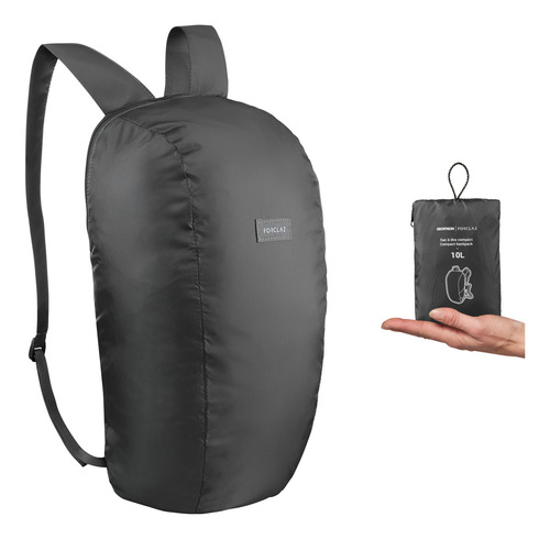 Mochilas Forclaz Decathlon Compactas Color Negro