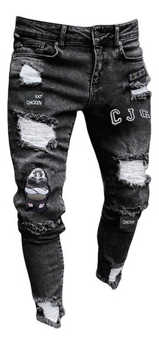 Vaqueros Pitillo De Elastano Y Lycra Para Hombre