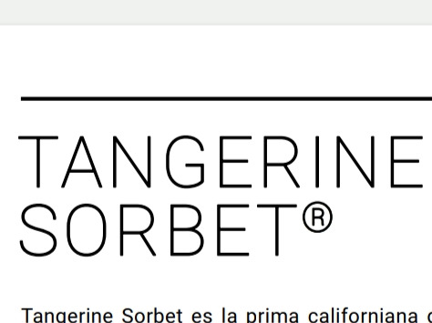 Colección Tangerine Sorbet 