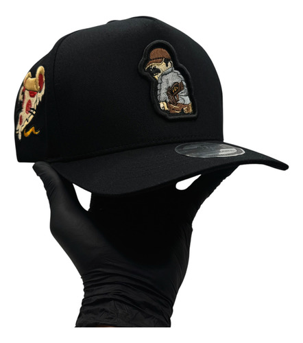 Gorra Chapo Guzman 701 Premium Negro/rojo Unitalla