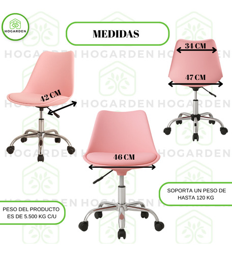 Silla Alta Confort Ejecutiva De Oficina Con Cojín 3 Pzs