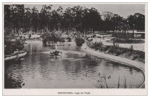 Lago Del Prado Montevideo Antiguo Año 1900 - Lámina 45x30 Cm