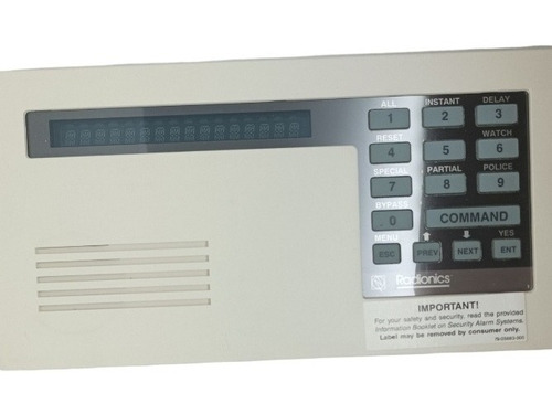 Bosch D1255 Alpha Command Center - Alarma De Seguridad