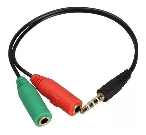 Cable En Y Stereo 1 Plug Tristereo 3.5 A 2 Jack Stereo 3.5 