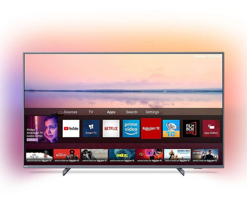 Imagen 5 de 7 de Smart Tv 4k 65 Pulgadas Philips 65pud6794/77 Ambilight X30c