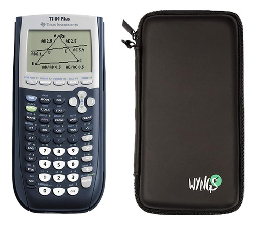 Calculadora Gráfica Ti 84 Plus + Estuche Protector Neg...