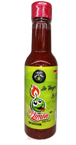 Colimón Salsa Picante. 100% Jugo De Limón Natural. 12 Pzas