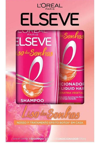 Elseve Liso Dos Sonhos Shampoo 375ml + Condicionador 170ml