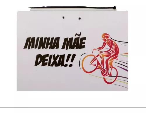 Placa Personalizada Mercosul P/Bike Grau Nunca Foi Crime