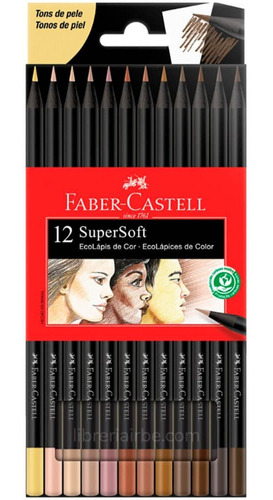 Lapices Faber Castell Supersoft X12 Colores De Tonos De Piel