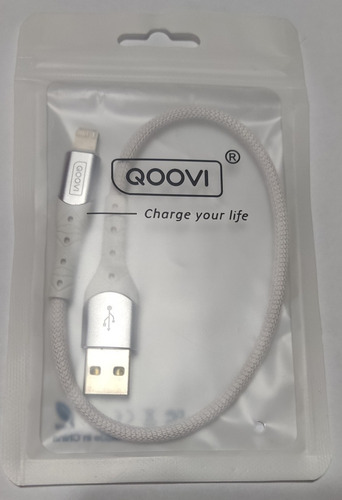Imagen 2 de 3 de Cable Cargador Y Datos Para iPhone / 30 Cm / 2,4 A - 5 V