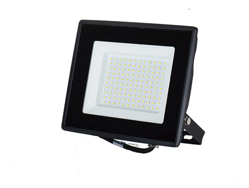 Foco Proyector De Área Led Ecostreet 50w Color De La Carcasa Negro Color De La Luz Frío