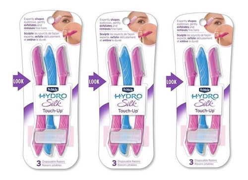 Imagen 1 de 9 de 9 Afeitadora Cejas Vello Cara Dermaplaning Schick Hydro Silk