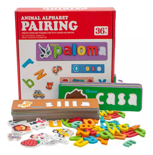 Juego Educativo Formando Palabras Encaje Para Niños Pairin