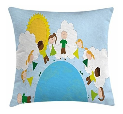 Fundas Para Edredones - Ambesonne World Throw Pillow Cojín, 