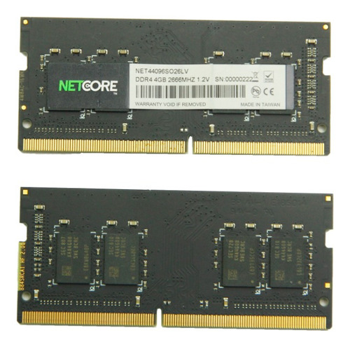 Kit 3 Memória Note Netcore 4gb Ddr4 2666mhz P/ Note Dell