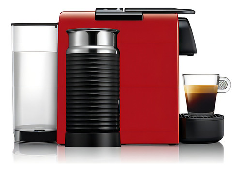 Nespresso Essenza Mini Vermelha Cafeteira + Aeroccino 3 220v Cor Vermelho