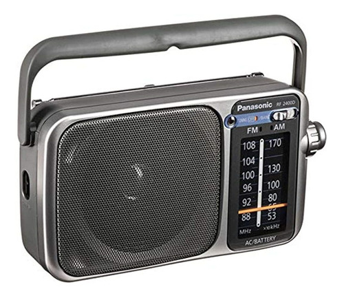 Panasonic Rf-2400d Am / Fm Radio, Silver/grey