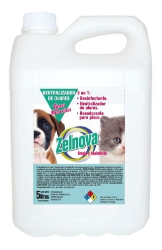 Limpiador Desinfectante Aromatizante Mascotas 5lt X 3 Unid