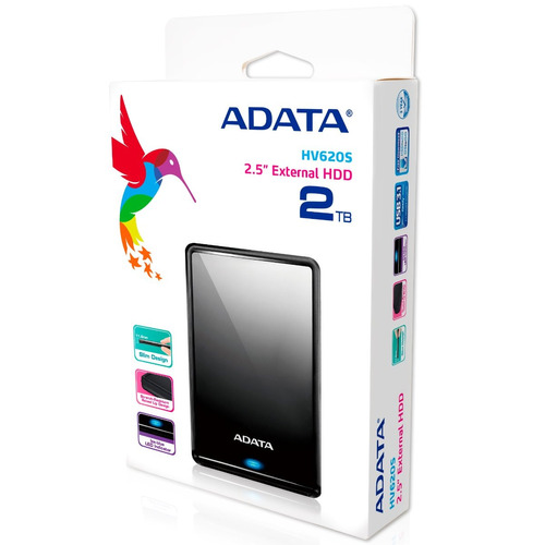 Disco Duro Externo Adata Hv620s Slim 2tb Portatil Usb 3.1