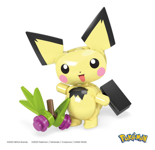 Mega Construx Pokemon Pichu Forraje Forestal 84 Piezas