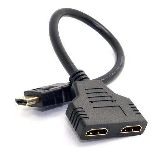 Splitter Hdmi 1x2 Cable 1080p Adaptador Duplica Señal Espejo