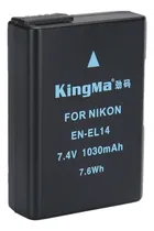 Comprar 1bateria Kingma P\u002F Nikon D5500 D5600 D3500 D3100 D3200 D3300 D3400 D5100 D5200 D5300 En-el14 EN-EL14a