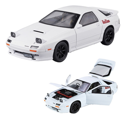 Mazda Rx7 Fc Miniatura Metal Coche Con Luces Y Sonido 1/24