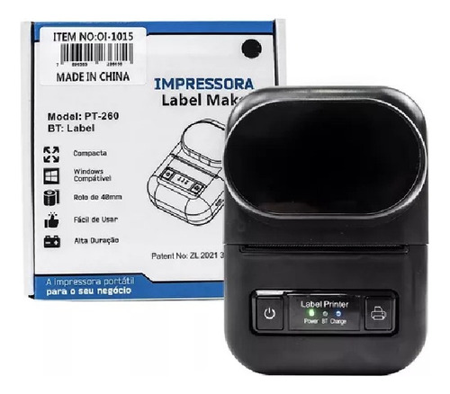Mini Impressora De Etiquetas Móveis Térmica Oi Vida Oi-1015