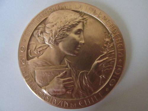 Medalla Centenario Independencia Chile Año 1910 Muy Escasa