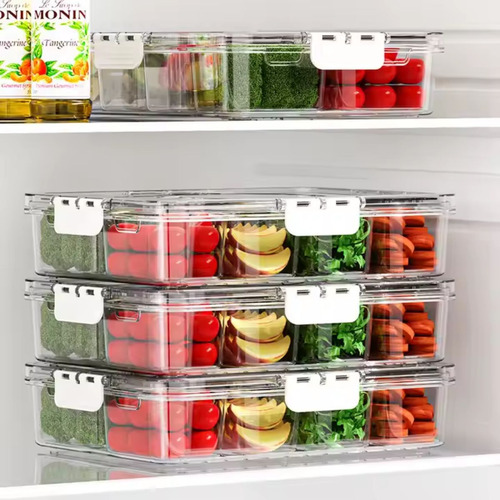 Contenedor Recipiente Hermético, 8 Compartimientos Plásticos