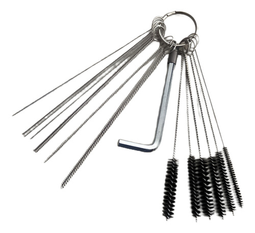 Kit Cepillos Y Sondas De Limpieza Para Carburadores Venrol