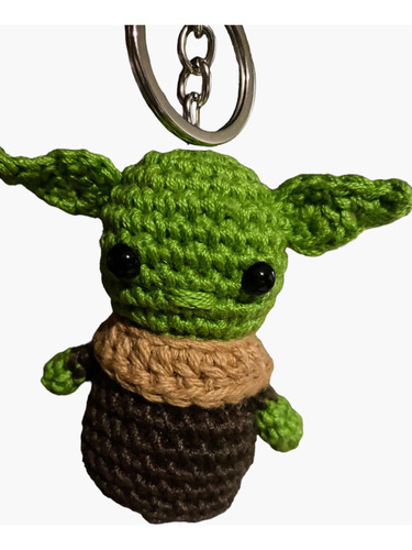 Amigurumi Llavero Tejido A Crochet Yoda