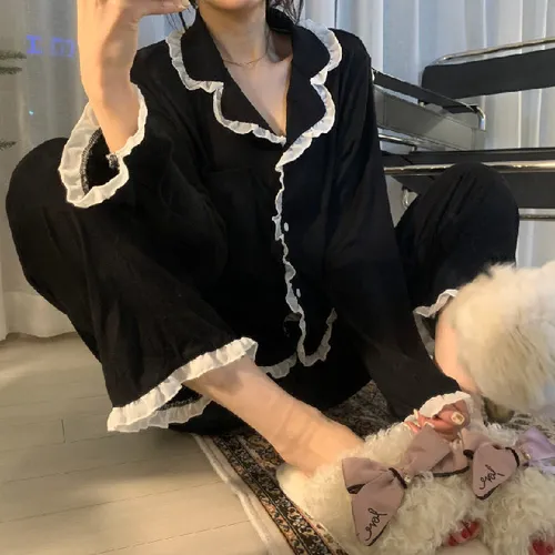 Conjunto De Pijama D/primavera/verano Estilo Coreano P/mujer