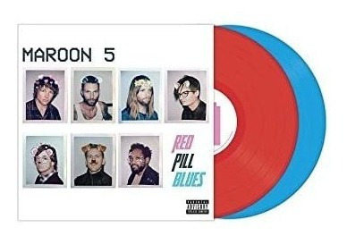 Maroon 5 Red Pill Blues Blue Colored Vinyl Red Lp Vinilo X 2