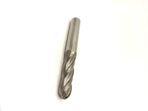 End Mill 4 Filos Bola De Carburo De Tungsteno