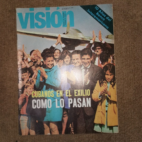 Revista Vision Cubanos En El Exilio Como Lo Pasan #5 De 1964