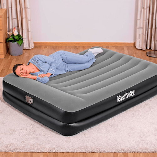 Colchón Inflable Queen Bestway Tritech Bomba Aire Integrada