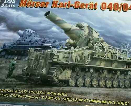 Mortero Mörser Karl Gerät 040-041 Trumpeter A 1 :35