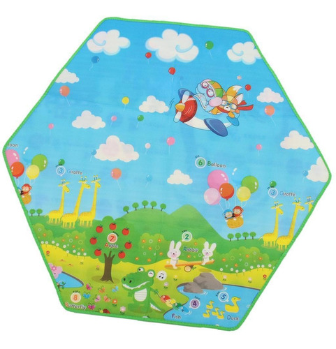 Crianças Bebê Hexagonal Desenho Animado Rastejando Tapete