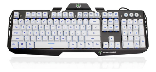 Iogear Kaliber Gaming Hver Aluminioteclado Para Juegos, Blan