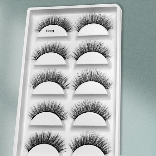 Mink Lashes Real Effective Siberian Mink F^ur Lashes Round L