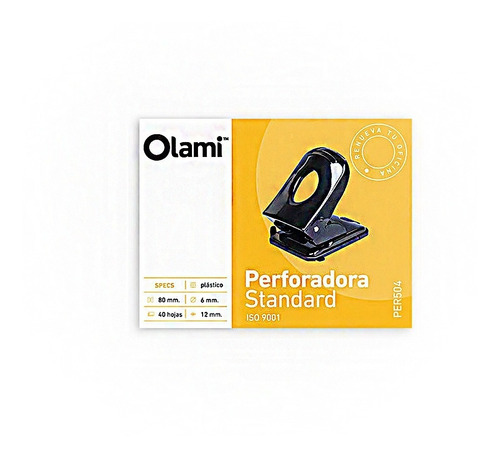 Perforadora Papel Olami Para 40 Hojas De 70grs Per504