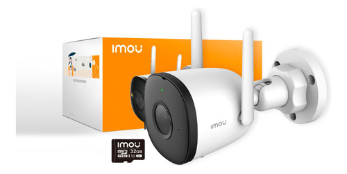 Cámara De Seguridad Wifi Imou Ip Bullet Exterior 4mp +32gb