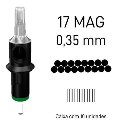 Cartucho Cheyenne, 17 Magnum - Caixa Com 10 Unidades