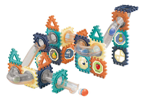 Marble Run Set Building Block Constructions Race 66 Piezas